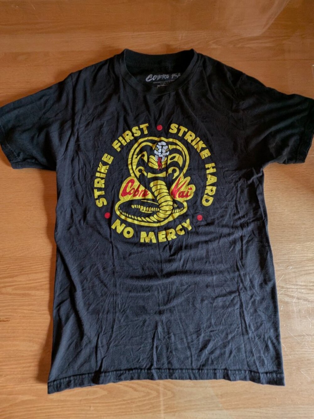 Cobra Kai TV show collectible black tee